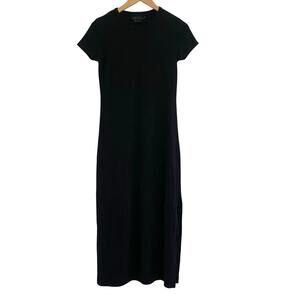 Hatch Maternity Crew Neck Bodycon Midi Dress Size 2 Medium Minimalist Lounge
